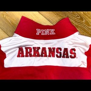 ❤️VSPink U of Arkansas sequin sweatshirt